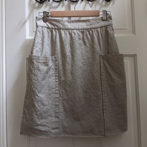 Cartonnier linen blend pencil skirt, 8